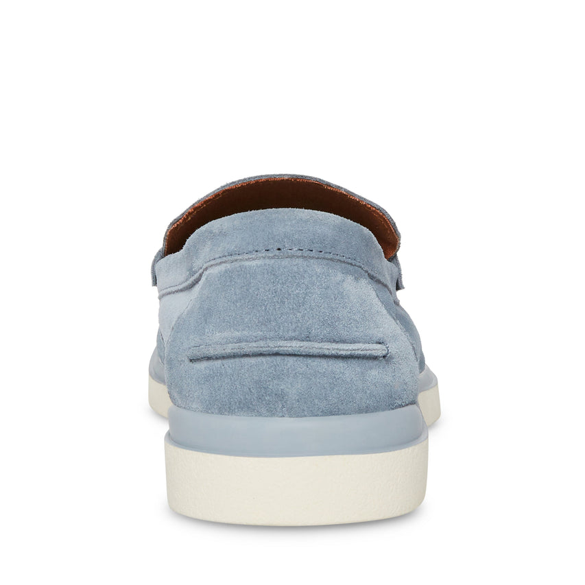 Charley Men's Light Blue Suede Loafers - view 4