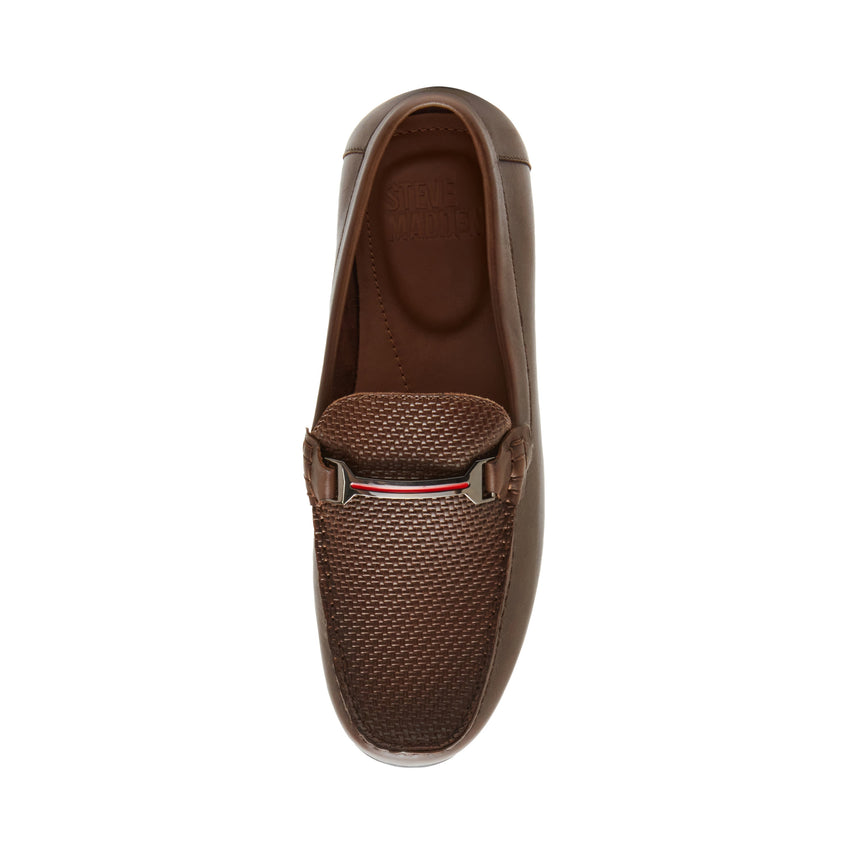 Golberg Men's Cognac Leather Loafers - view 5