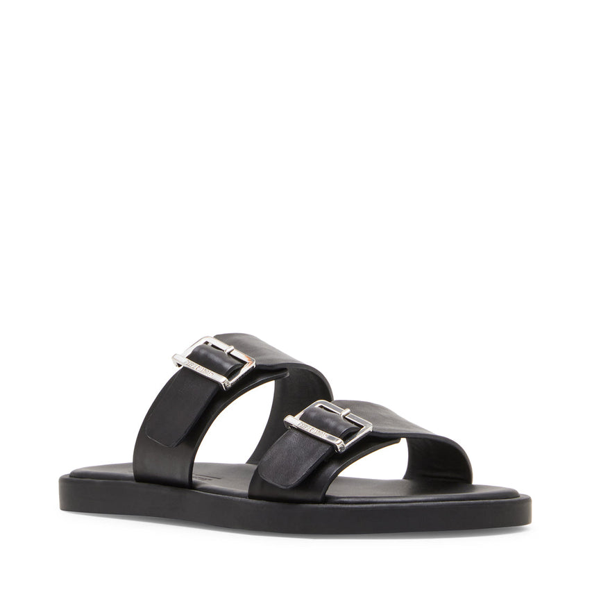 Gritty Men's Black Leather Arabic Sandals - view 2