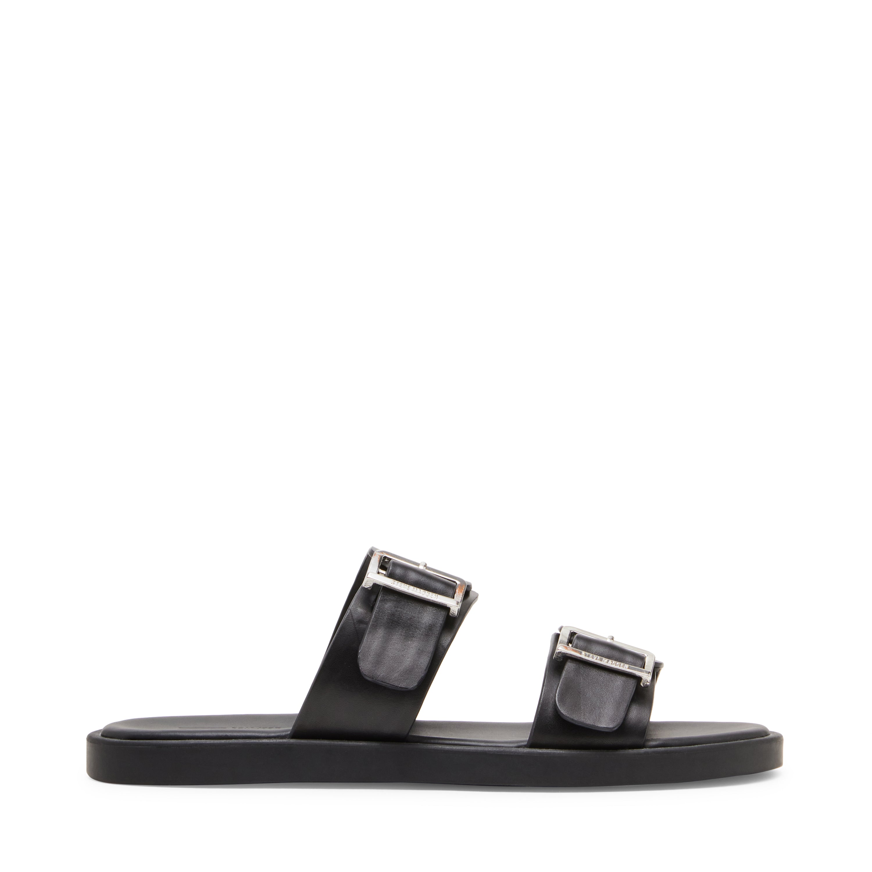 Gritty Men's Black Leather Arabic Sandals