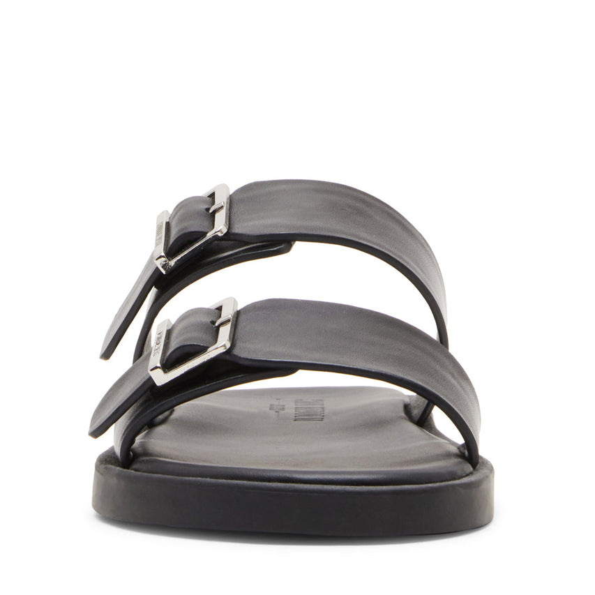 Gritty Men's Black Leather Arabic Sandals - view 3