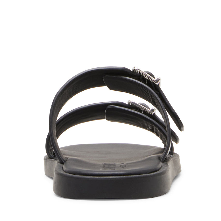Gritty Men's Black Leather Arabic Sandals - view 4