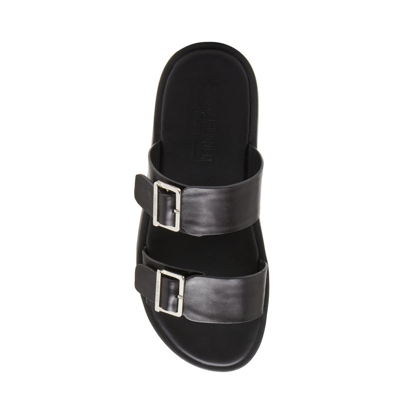 Gritty Men's Black Leather Arabic Sandals - view 5