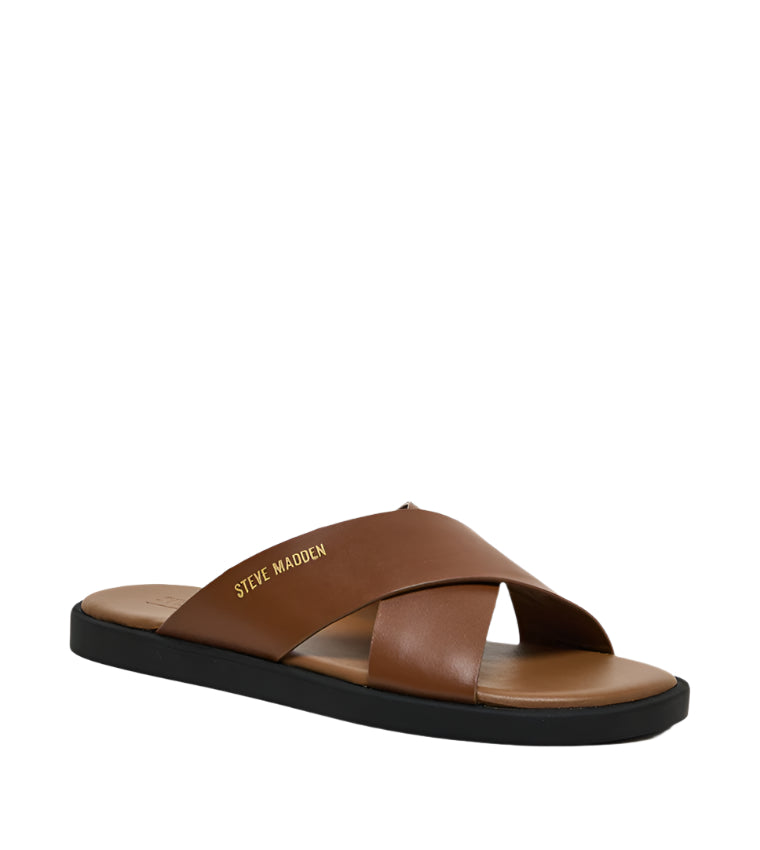 Granuluar Men's Tan Leather Arabic Sandals