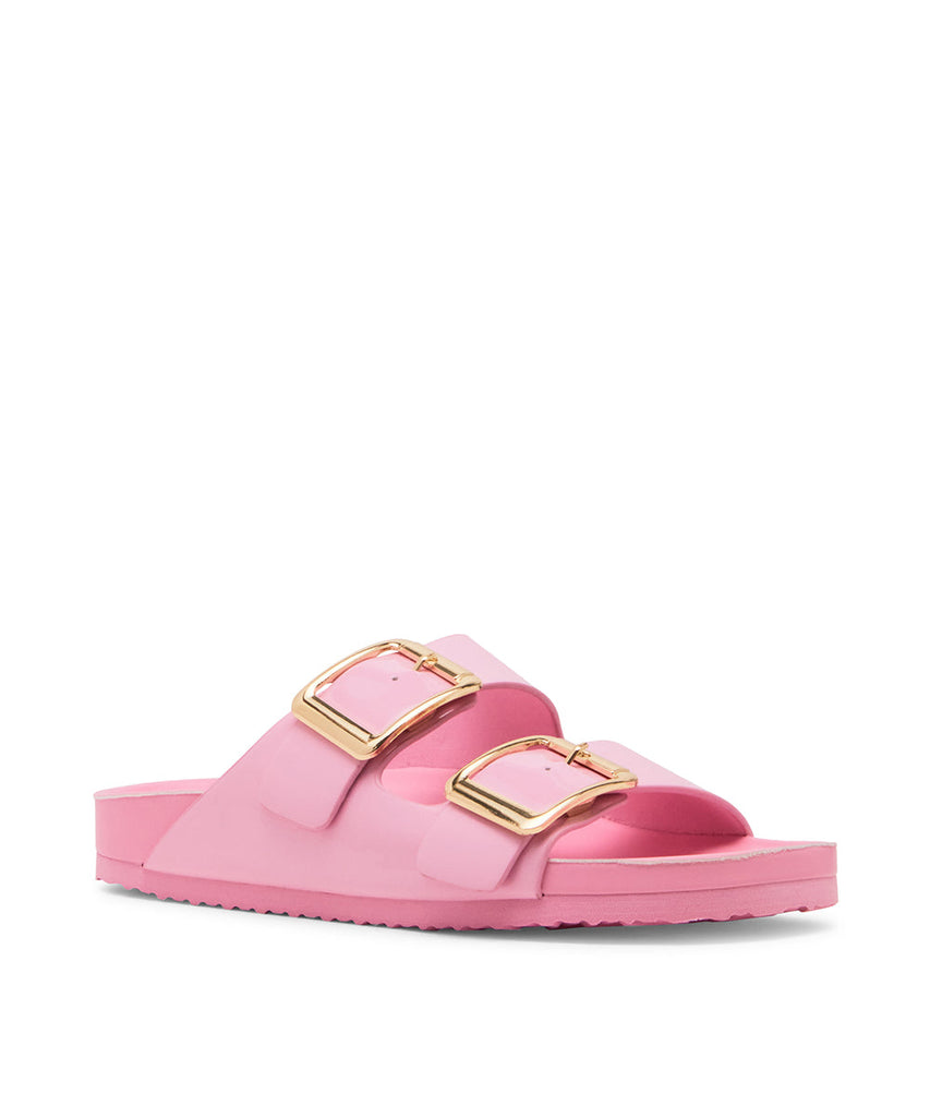 Bodiee Women's Light Pink Patent Flat Sandals - view 2