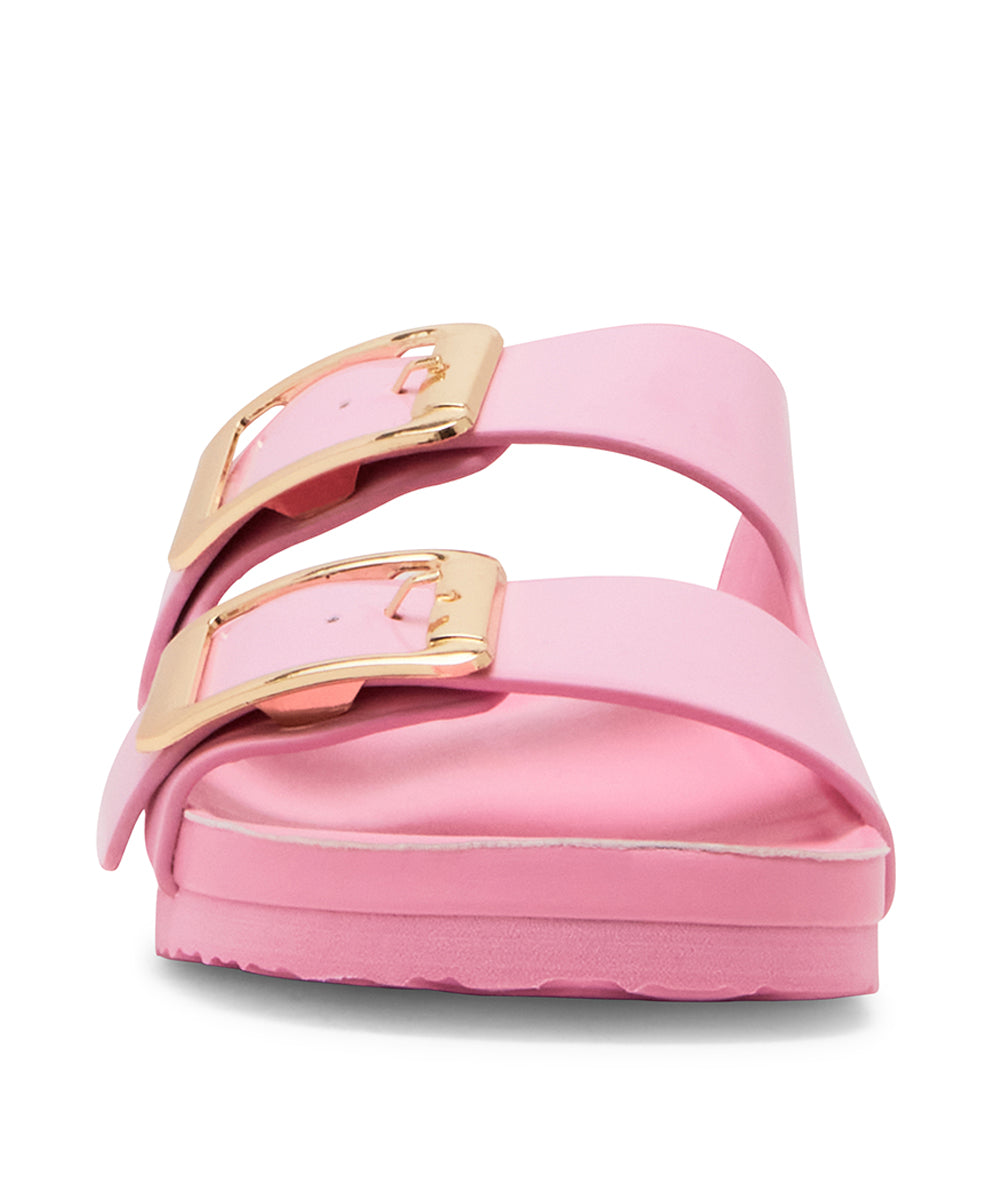 Bodiee Women's Light Pink Patent Flat Sandals - view 3