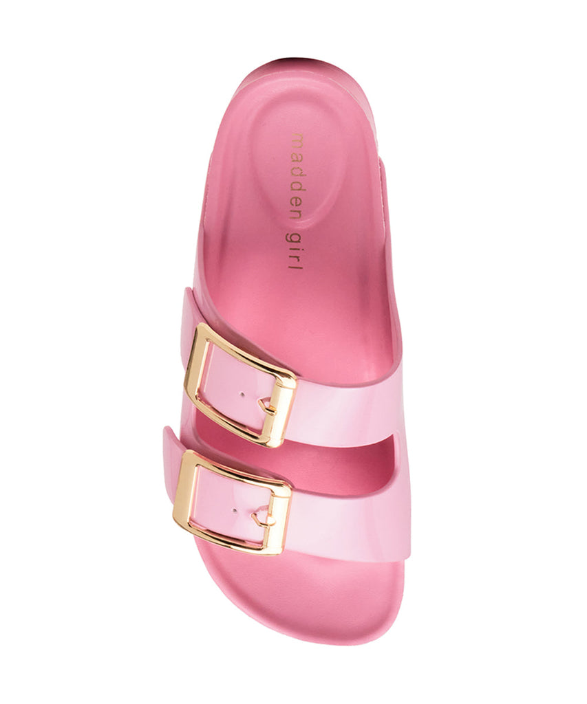 Bodiee Women's Light Pink Patent Flat Sandals - view 5
