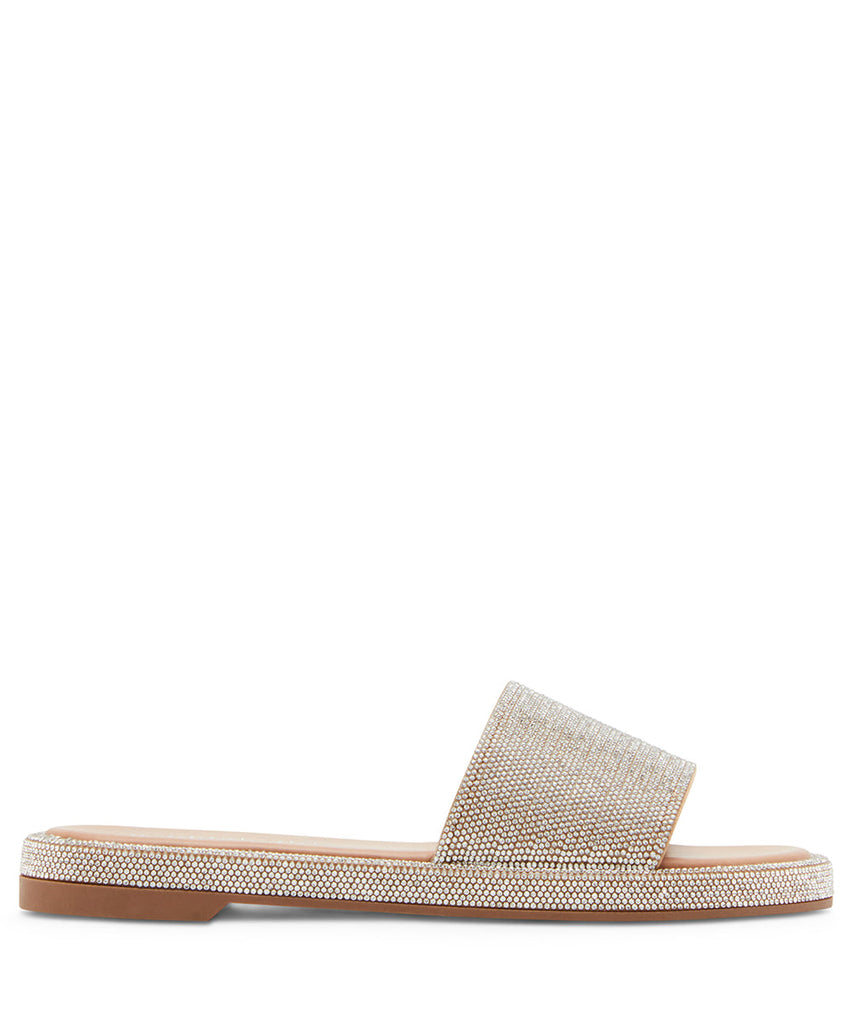 Addiie Women's Silver Multicolor Flat Sandals