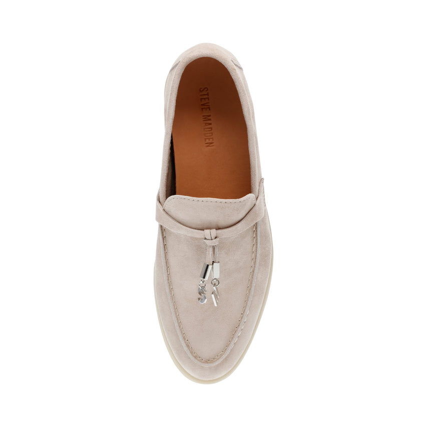 Portland Women's Bone Suede Loafers - view 3