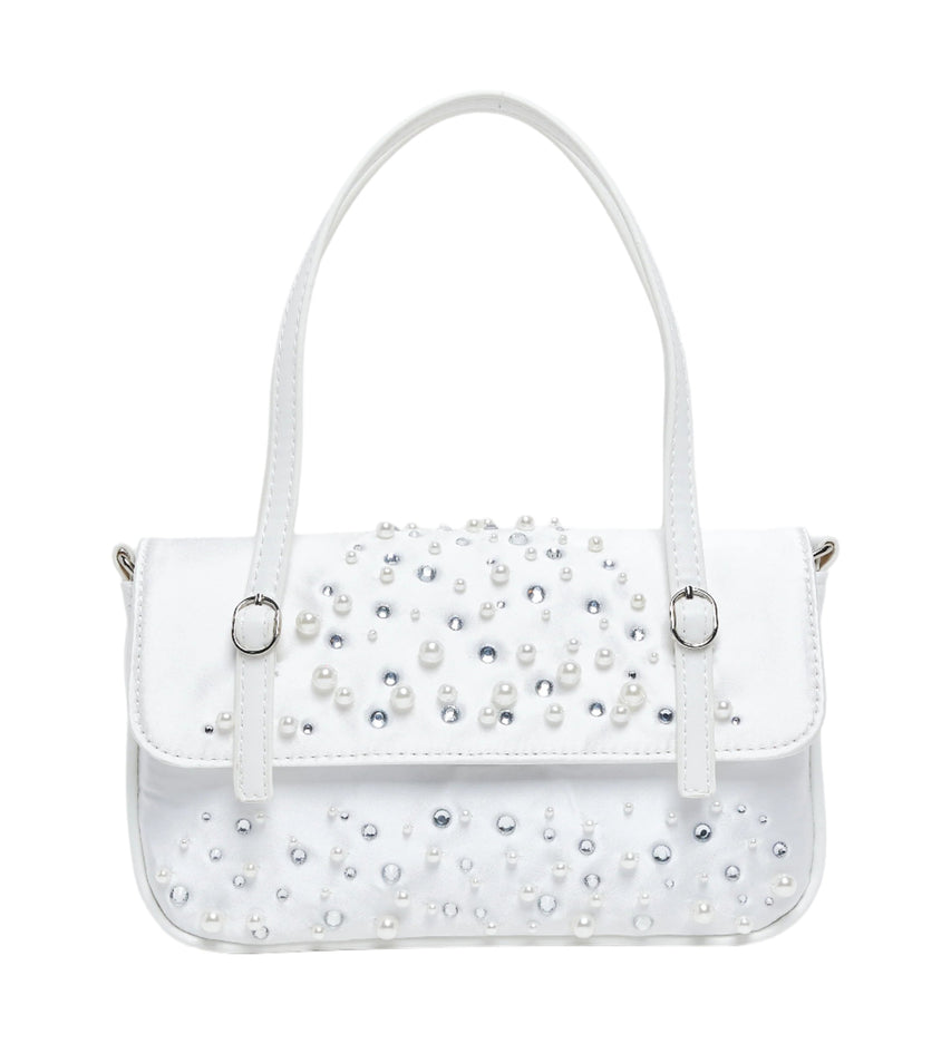 Viewz Women's White Shoulder Bag