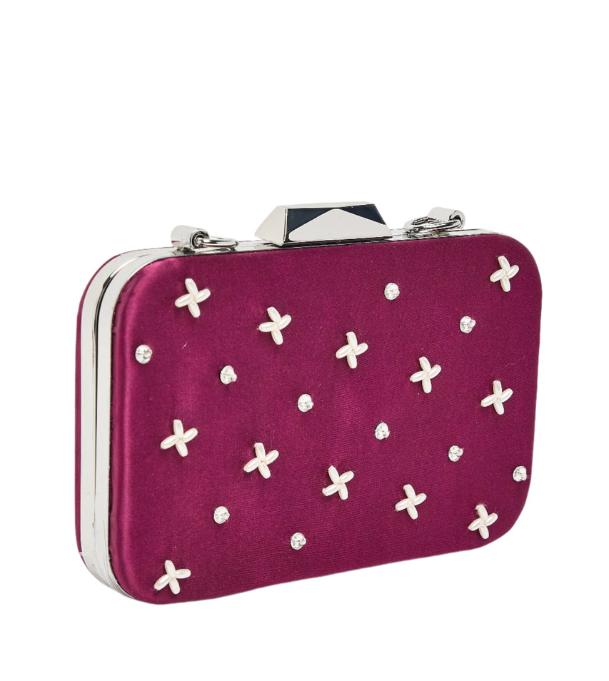 Nour Women's Plum Clutch - view 6