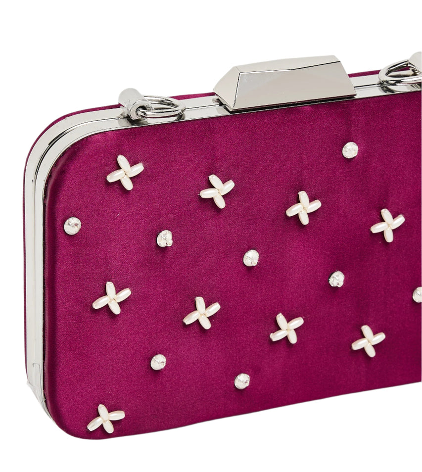 Nour Women's Plum Clutch - view 4