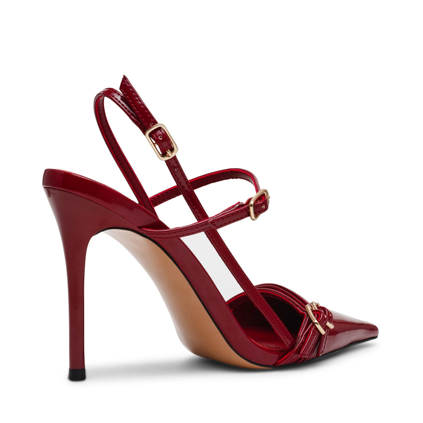 DEAGAN WINE PATENT HEELS - view 2