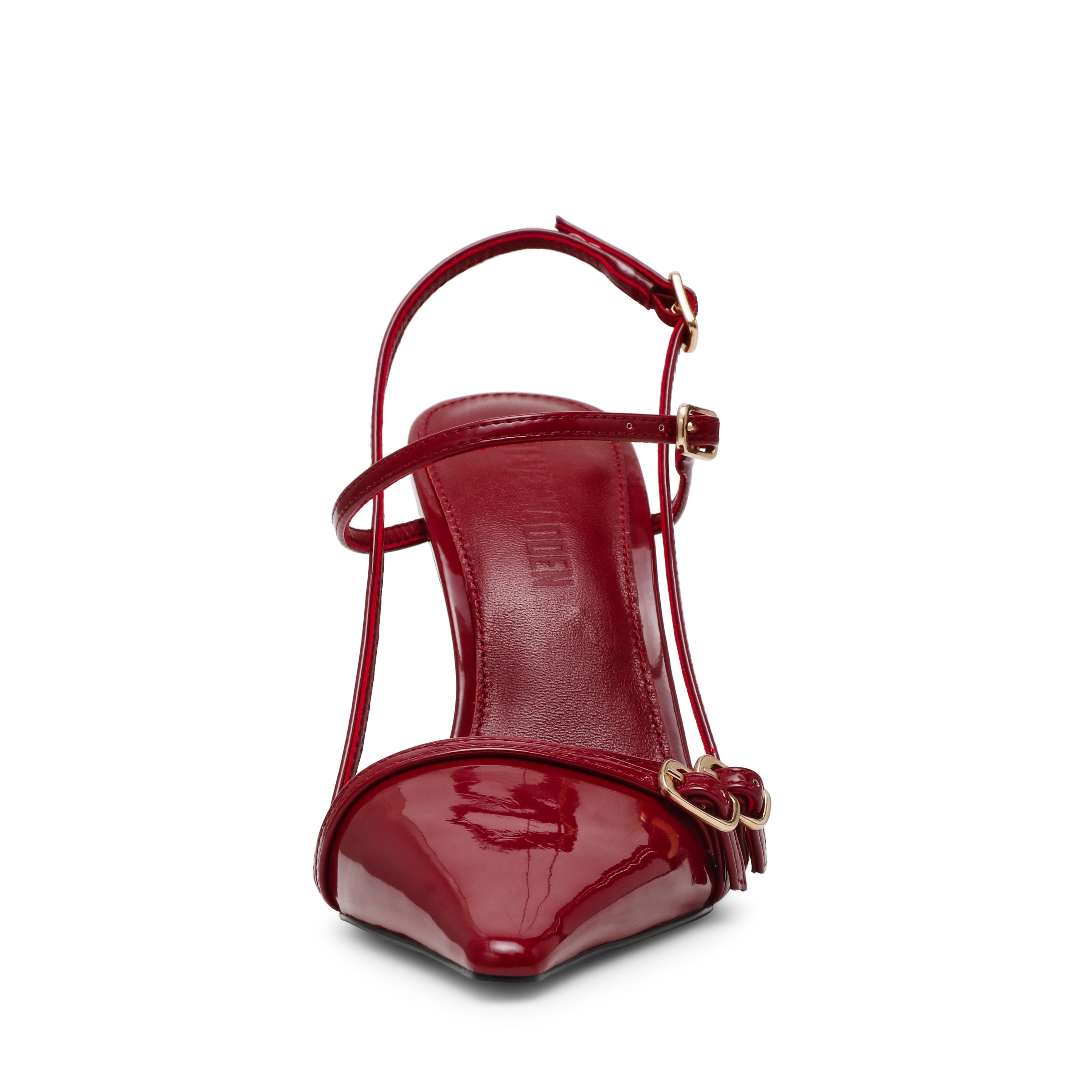 DEAGAN WINE PATENT HEELS - view 3