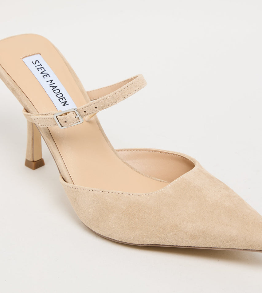 BRECKI TAUPE SUEDE SANDALS - view 2