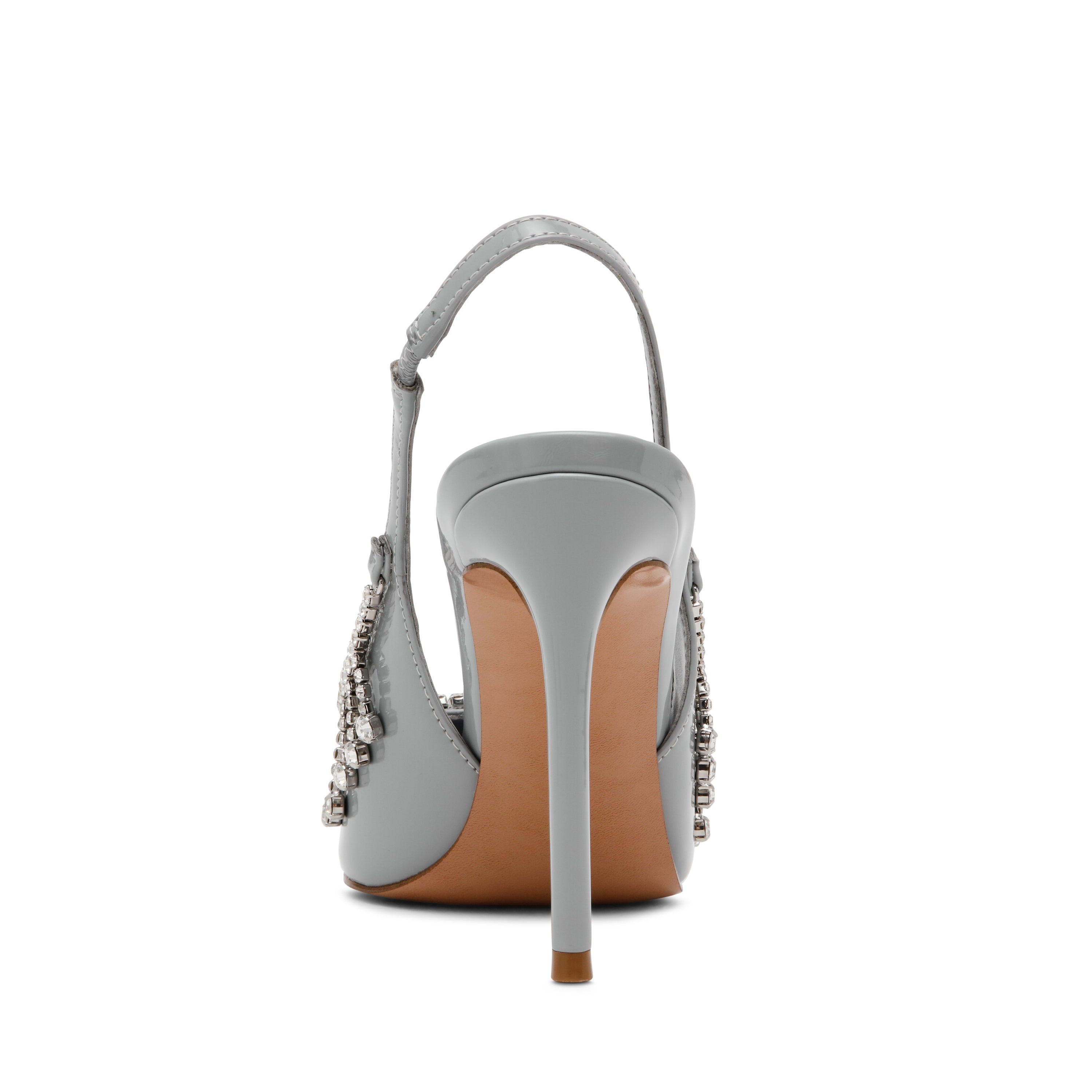 Thrill Women's Grey Patent Heels - view 3
