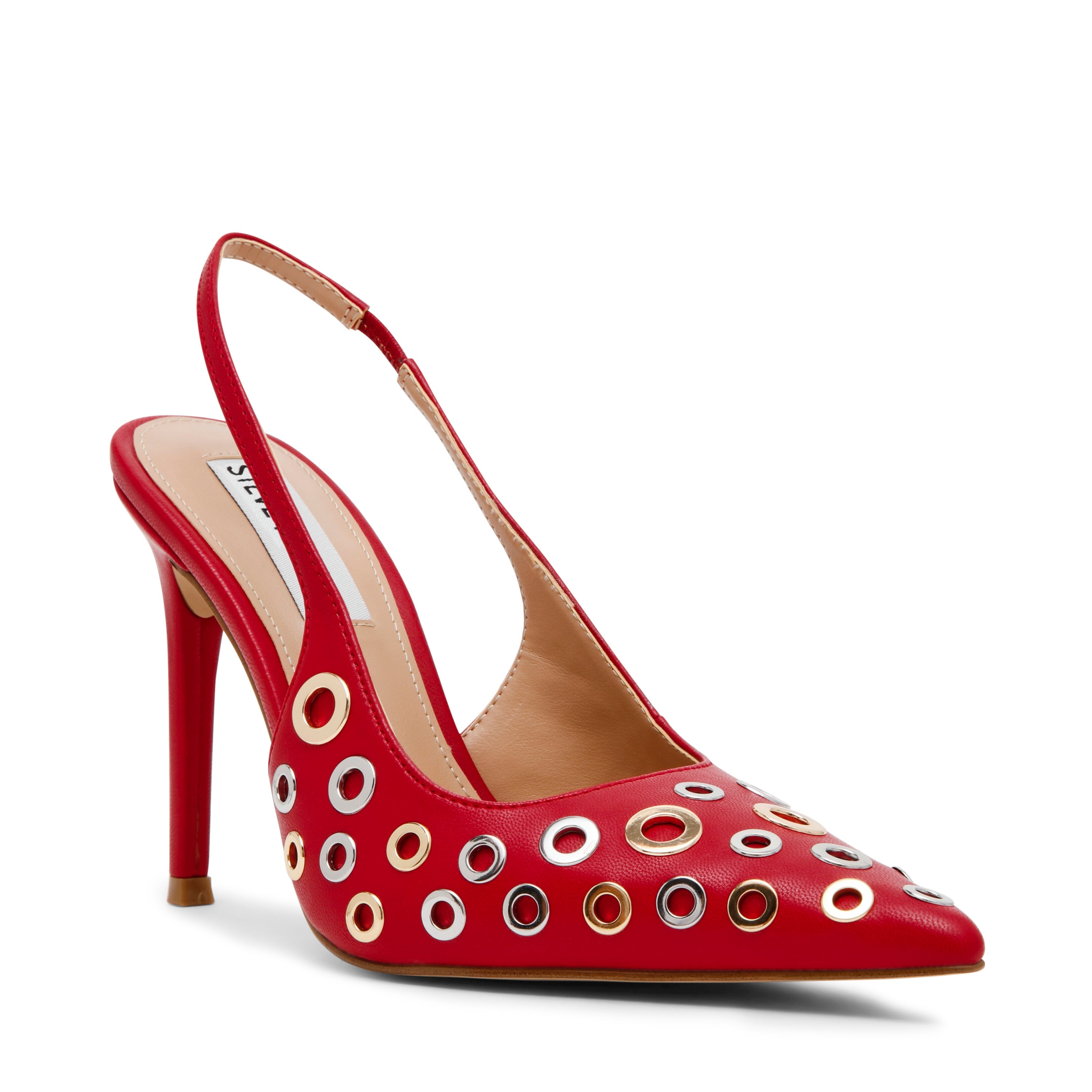 ALCHEMY RED/SILVER GOLD HEELS - view 3