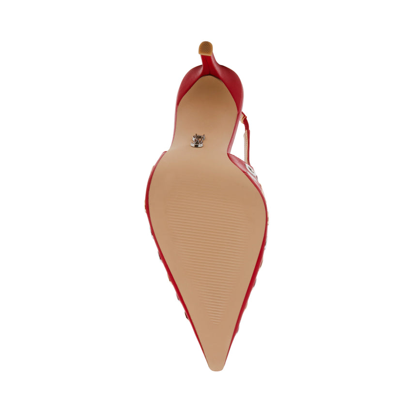 ALCHEMY RED/SILVER GOLD HEELS - view 6