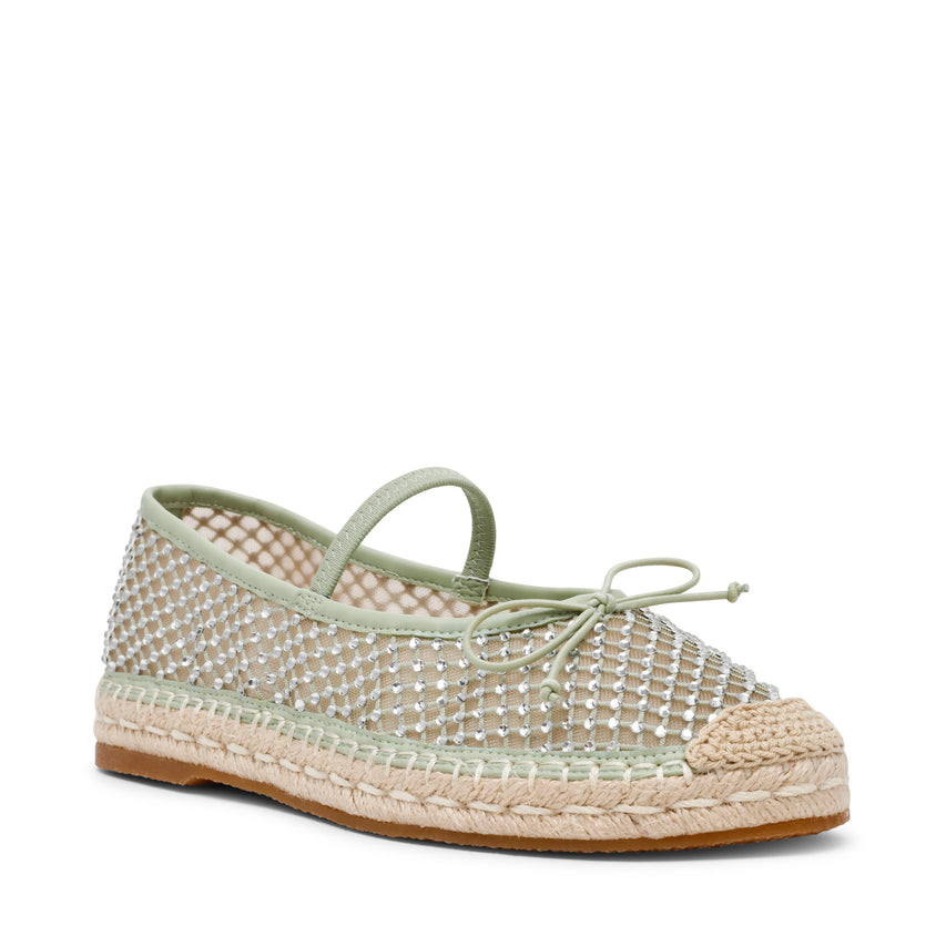 Tobago-R Women's Lime Mesh Ballet Flats - view 2