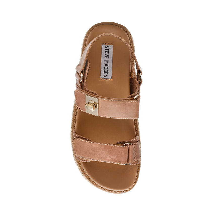 Bigmona Women's Natural Leather Flat Sandals - view 4