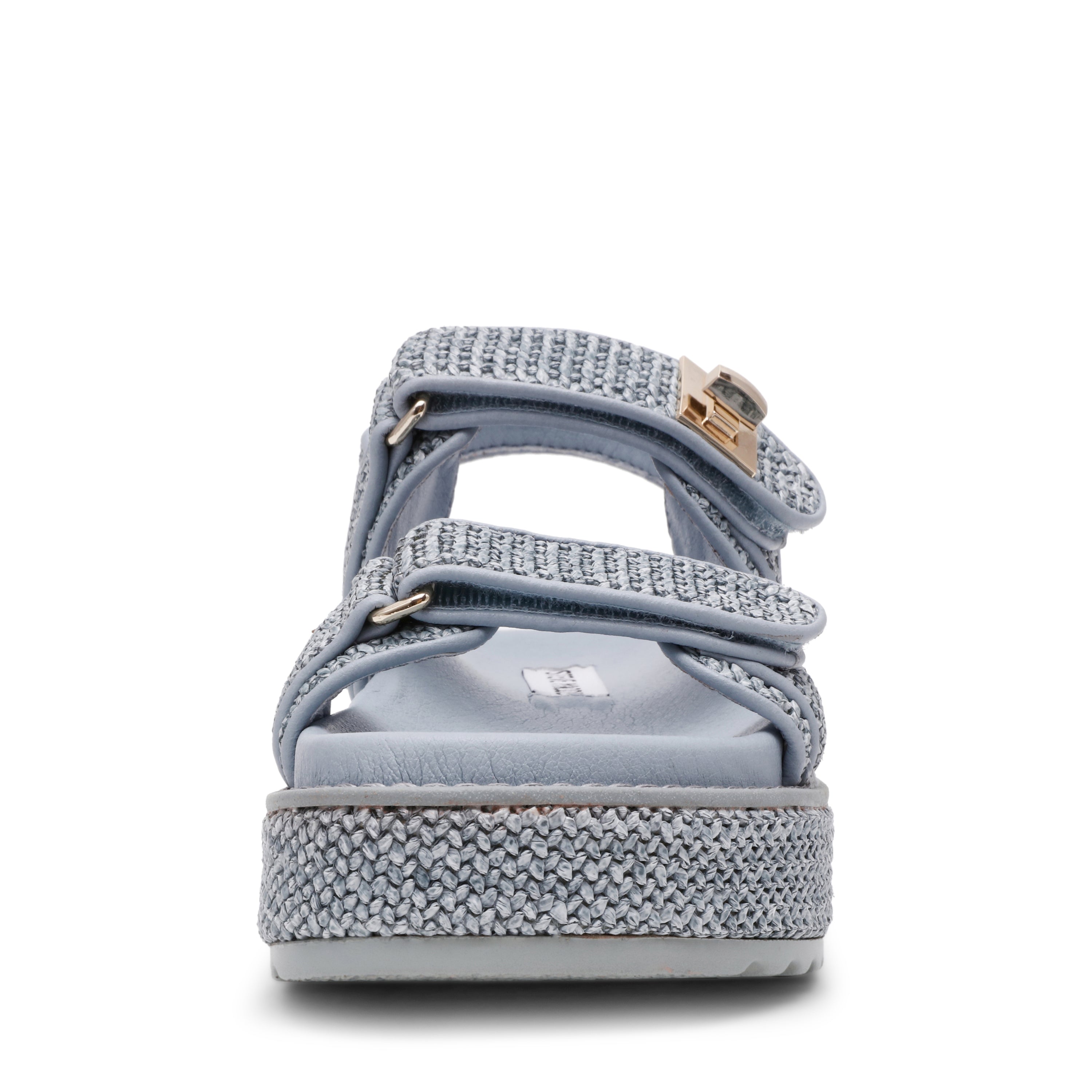 Bigmona Women's Blue Raffia Sandals - view 6