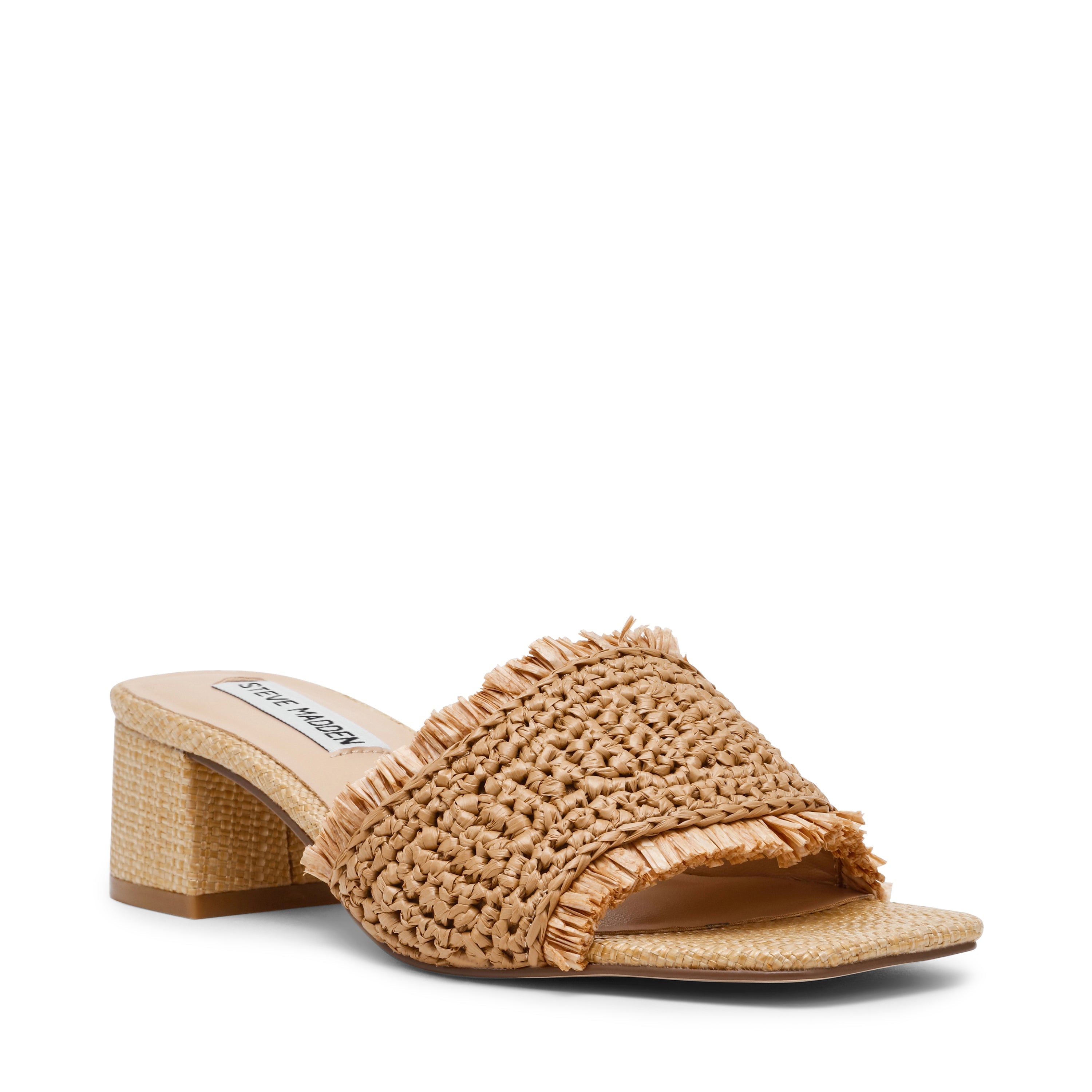 CIENEGA TAN RAFFIA HEELS - view 2