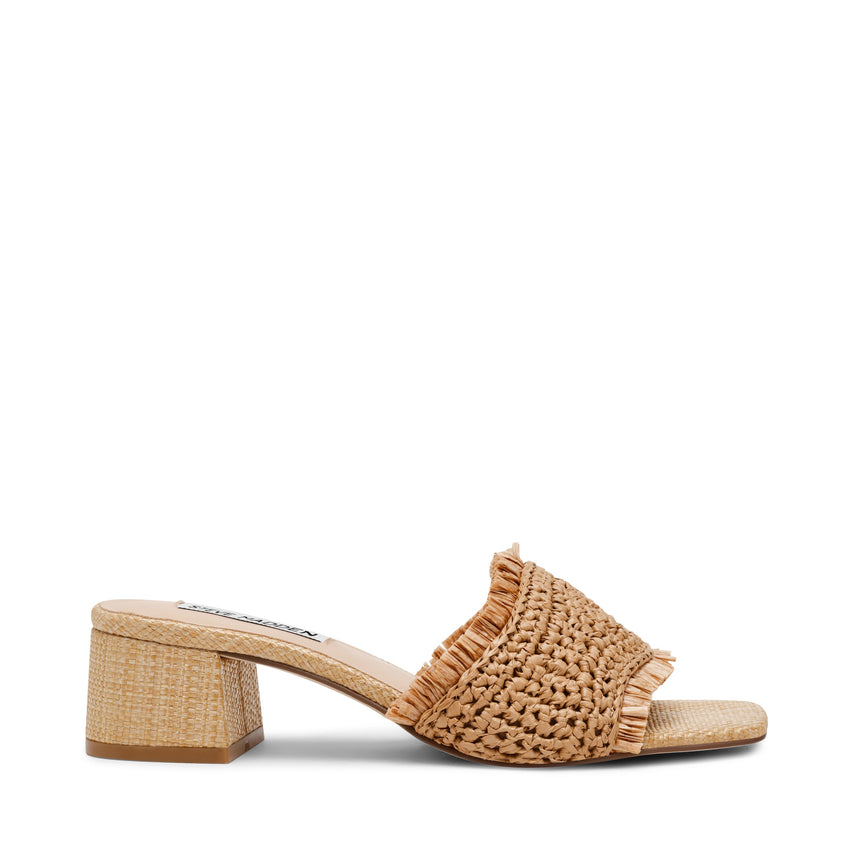 CIENEGA TAN RAFFIA HEELS