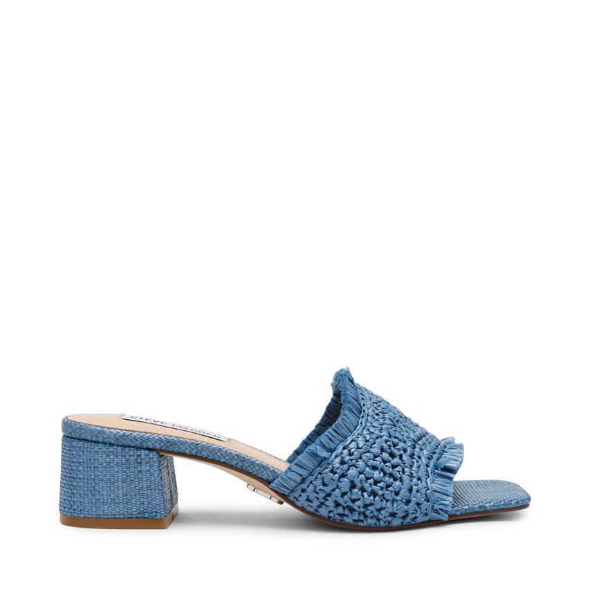 Cienega Women's Denim Raffia Heels
