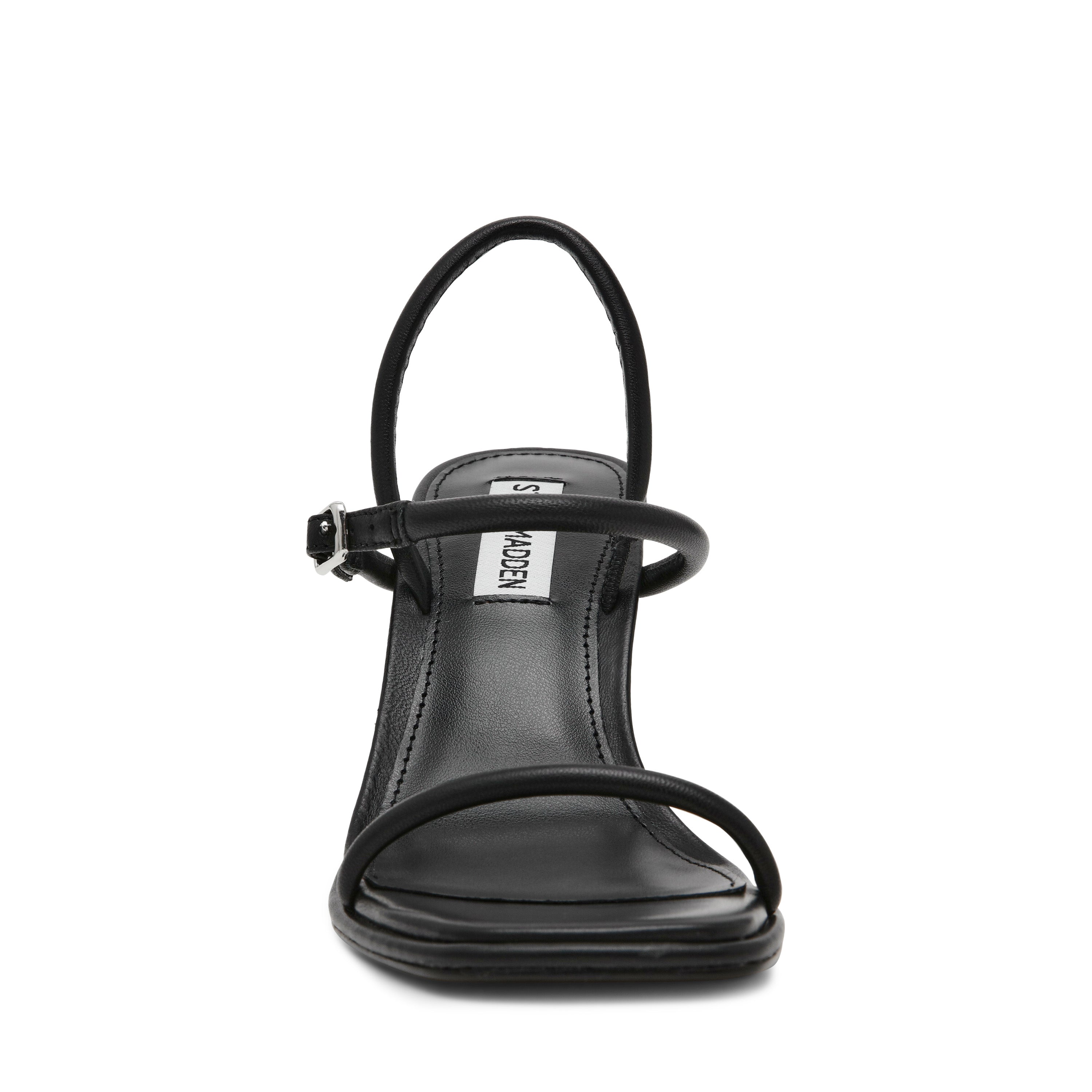 ZENN BLACK LEATHER HEELS - view 3