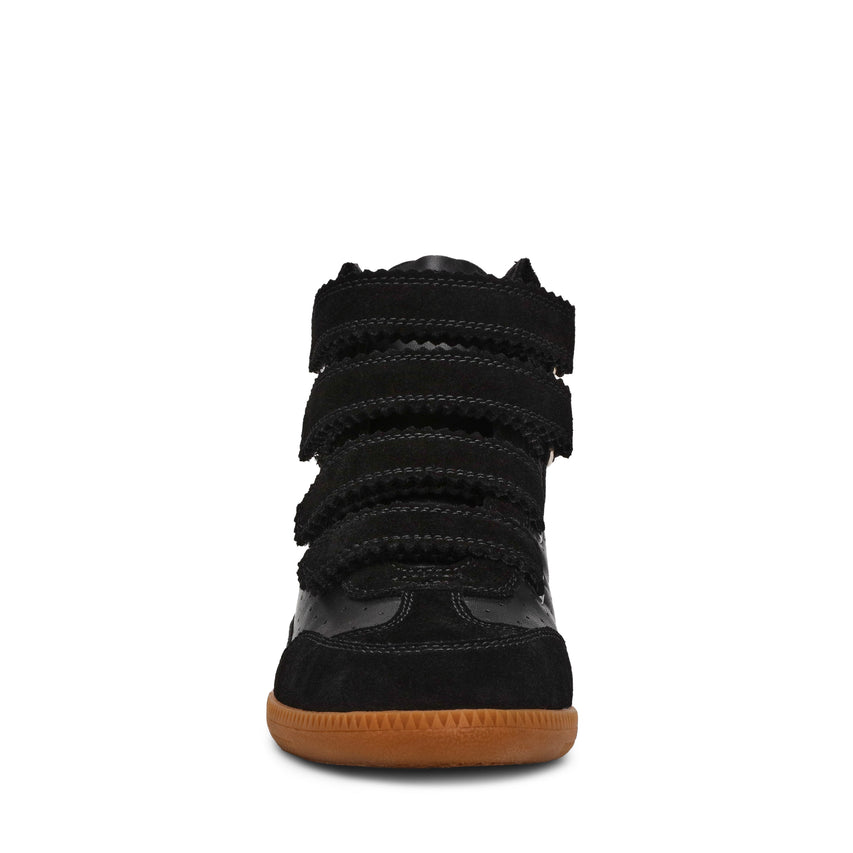 Mustang Women's Black Suede Sneakers - view 2