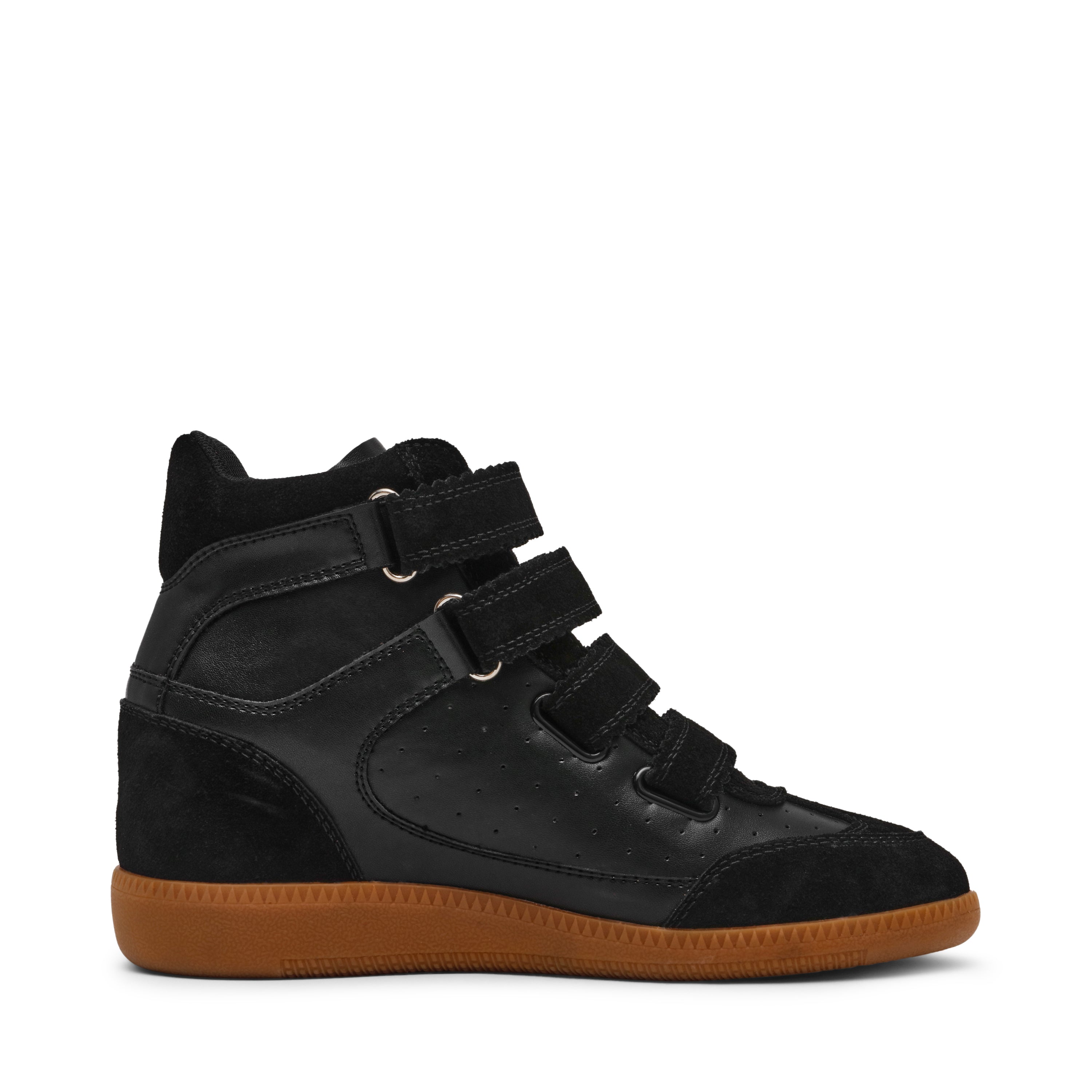 Mustang Women's Black Suede Sneakers