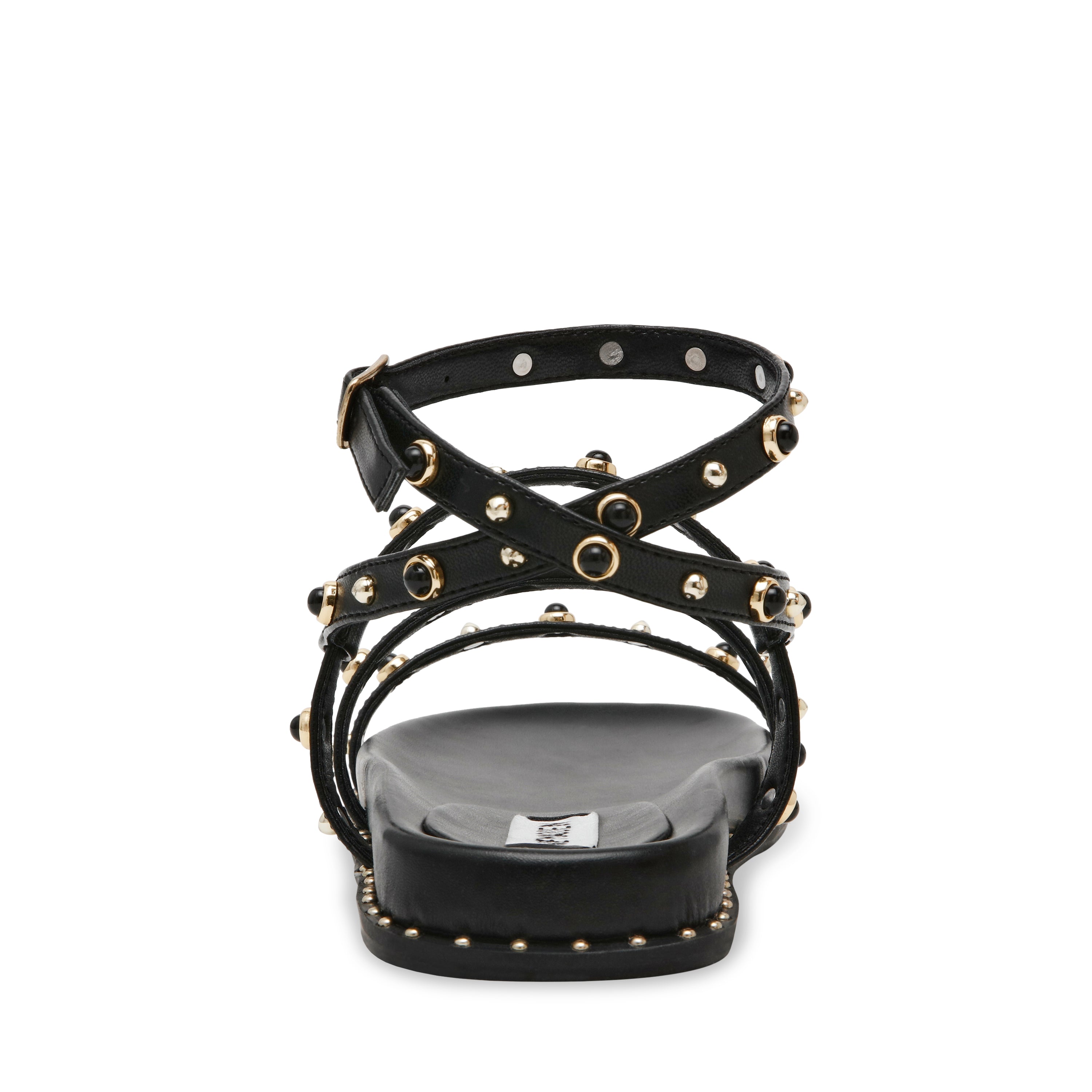 STORMIE BLACK FLAT SANDALS - view 5