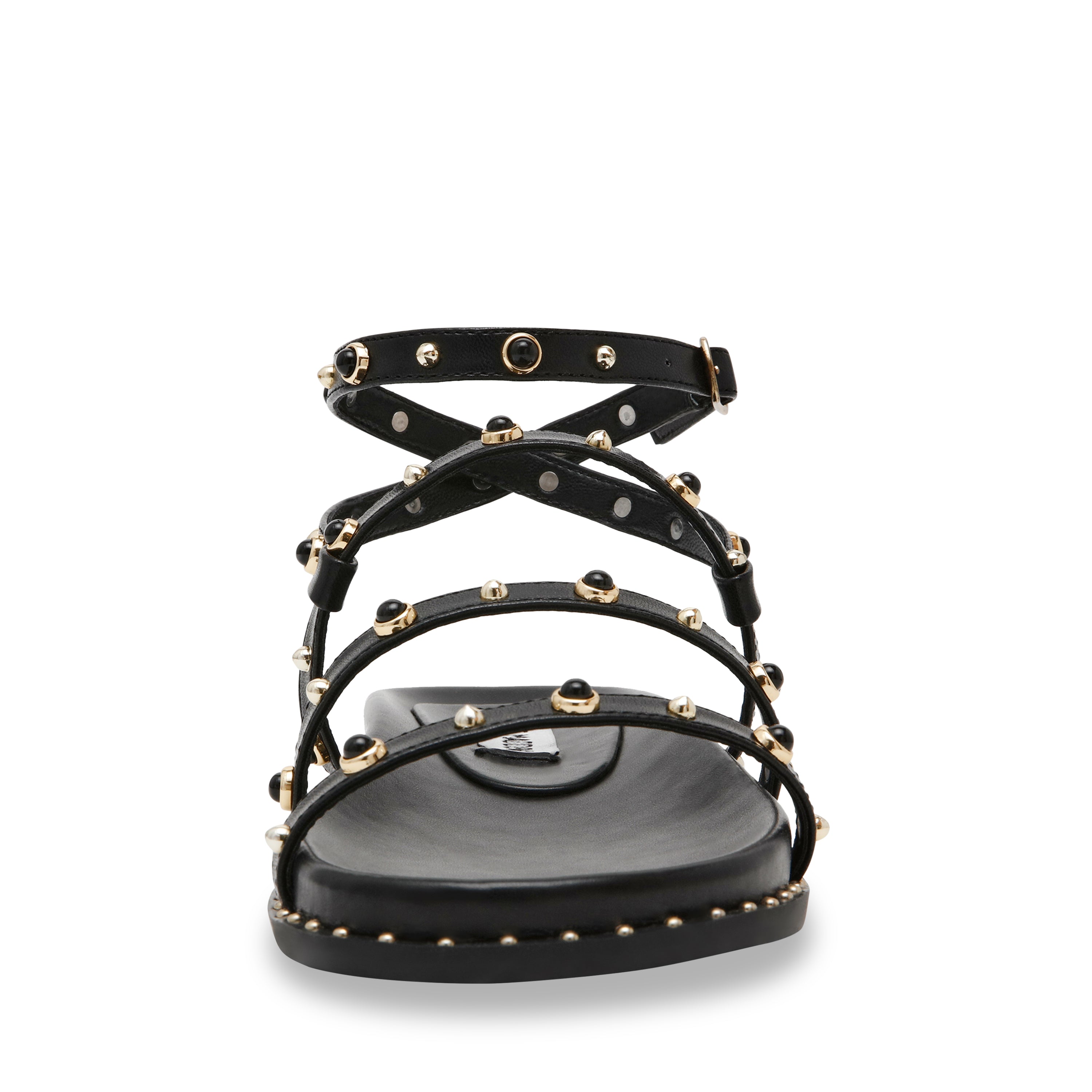 STORMIE BLACK FLAT SANDALS - view 3