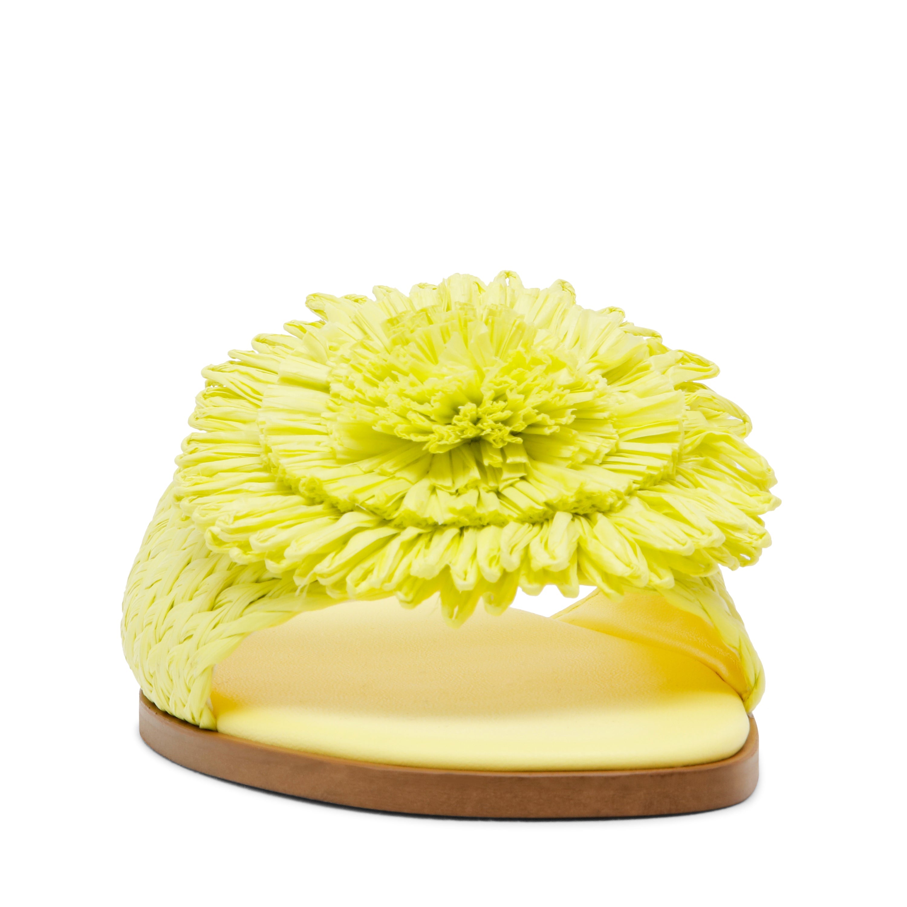 Karaoke Women's Lime Raffia Flat Sandals - view 2