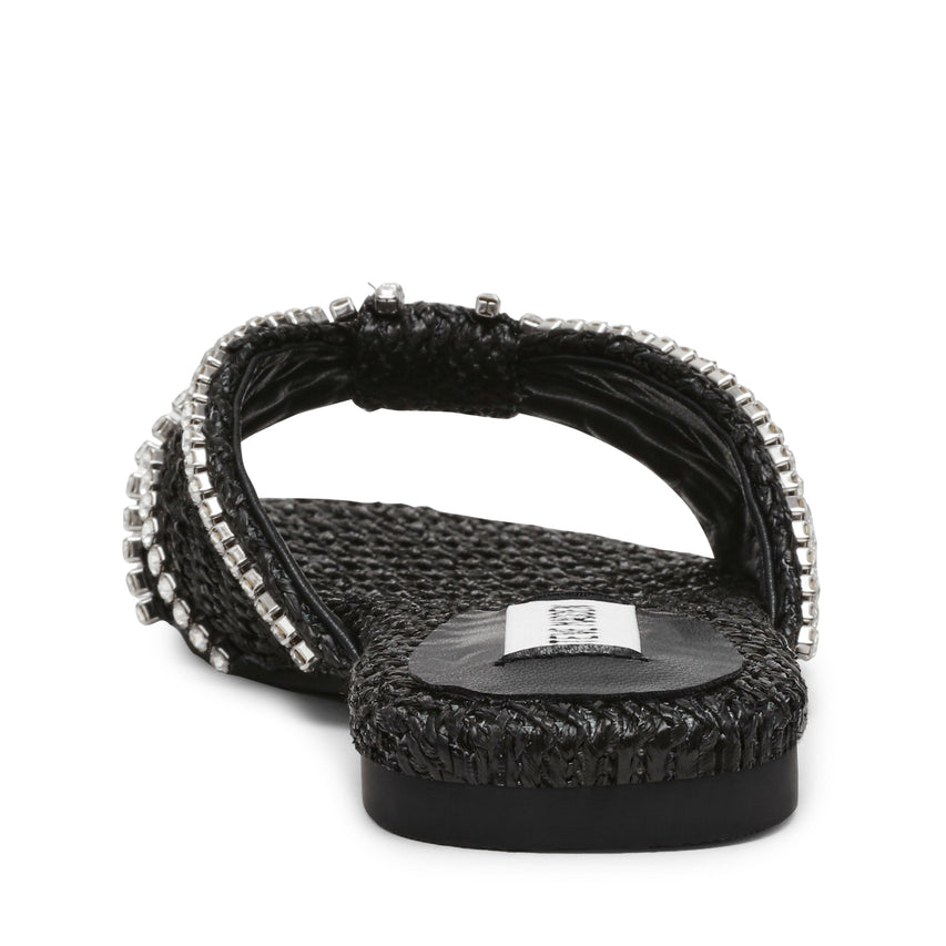 Mirah Women's Black Raffia Flat Sandals - view 4