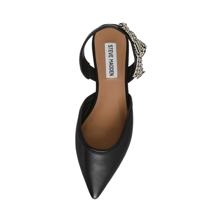 Landfall Women's Black Leather Ballet Flats - view 3