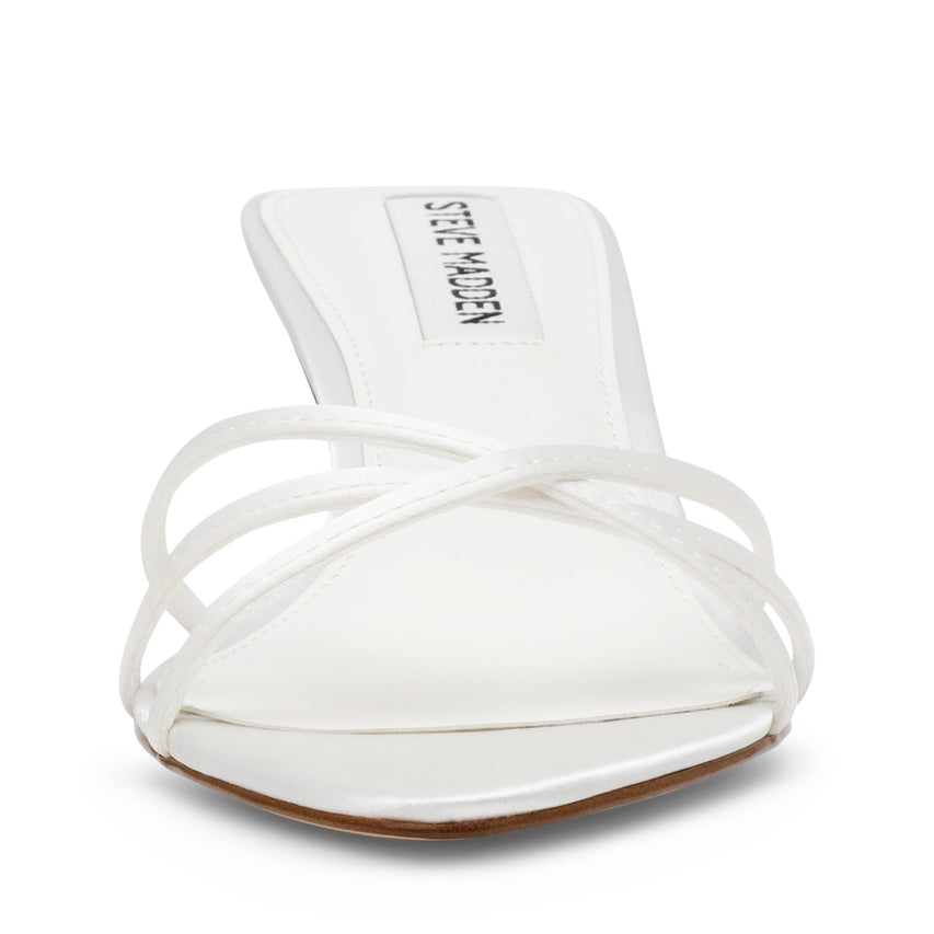 Candela Women's White Satin Heels - view 2