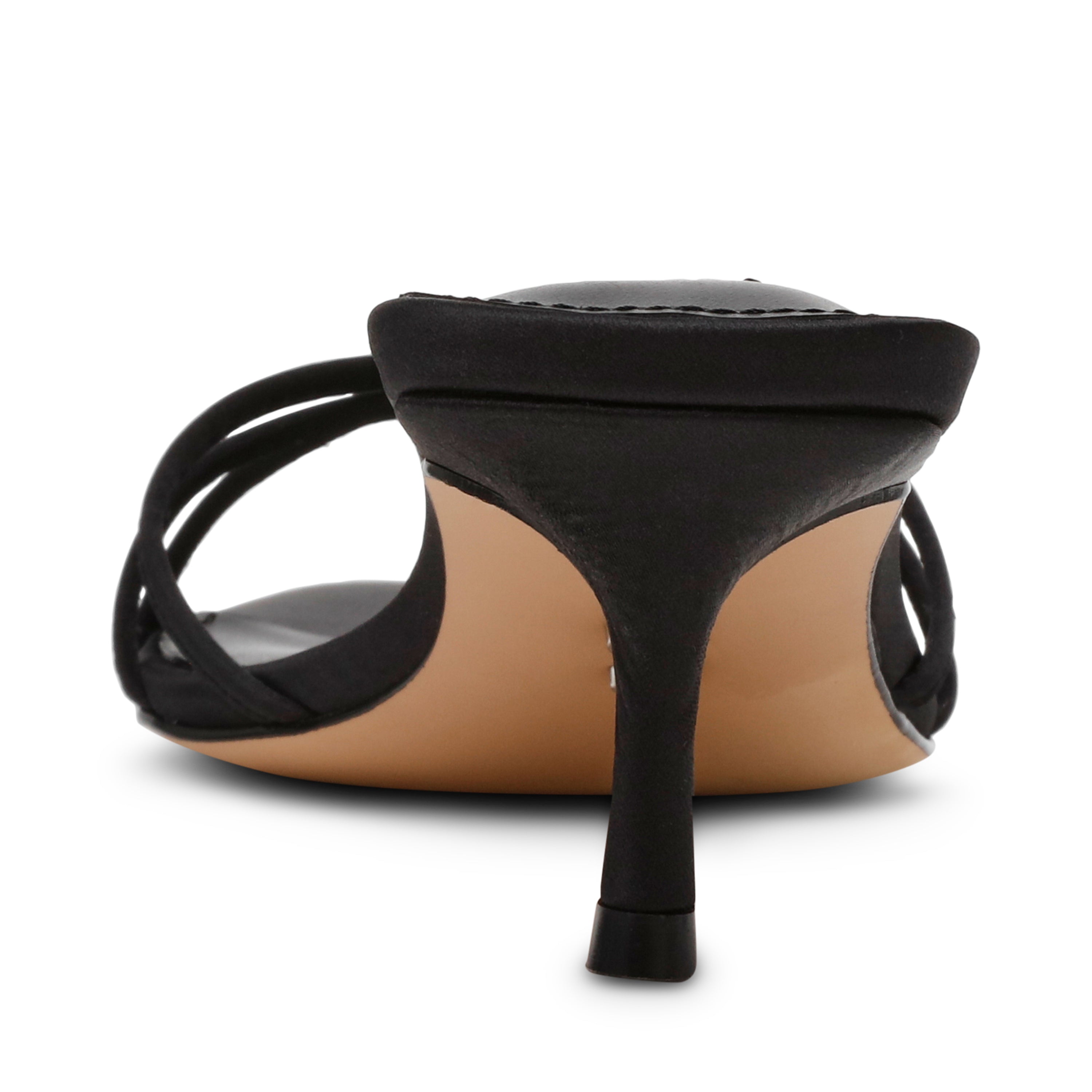 CANDELA BLACK SATIN HEELS - view 3