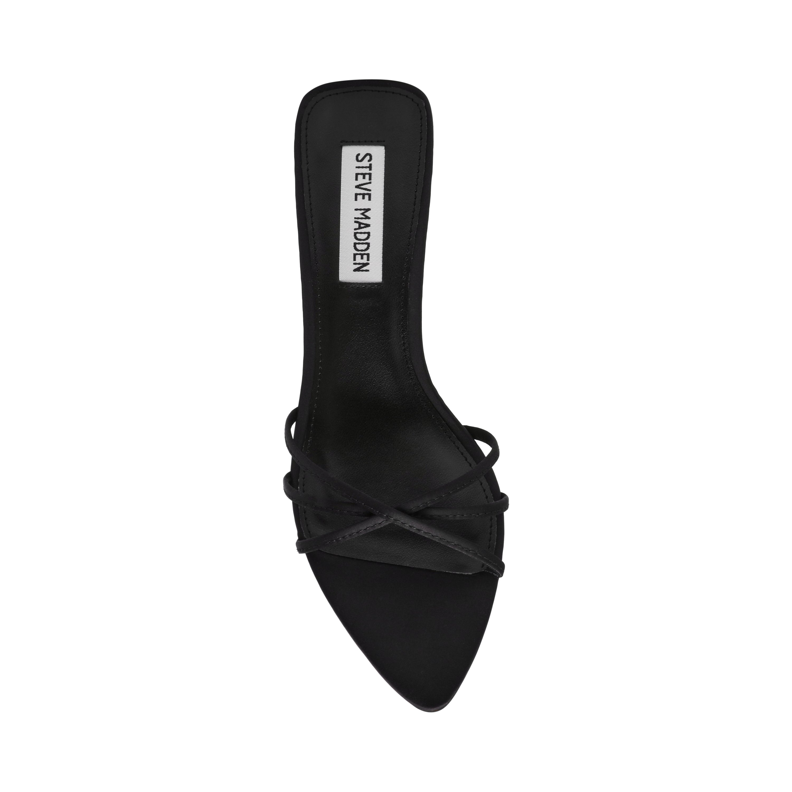CANDELA BLACK SATIN HEELS - view 4