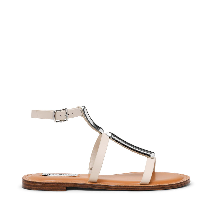 Alma Women's Bone Leather Flat Sandals - view 3