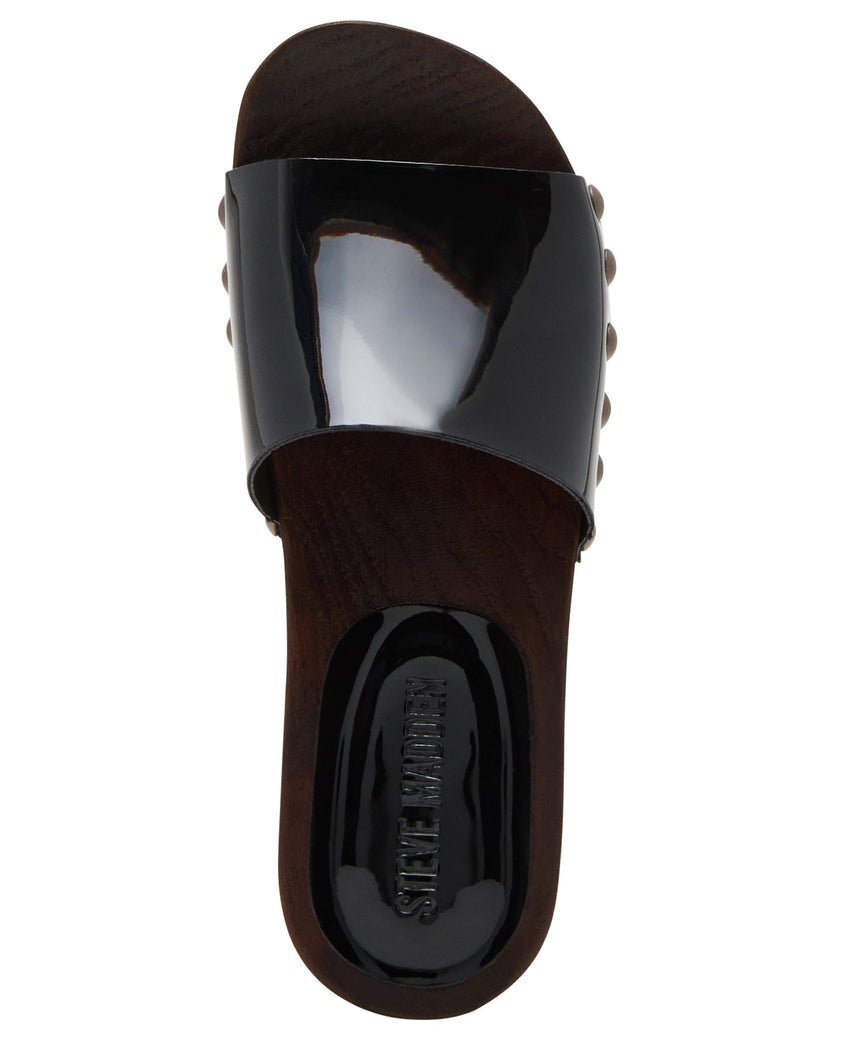Cento Women's Black Patent Flat Sandals - view 4
