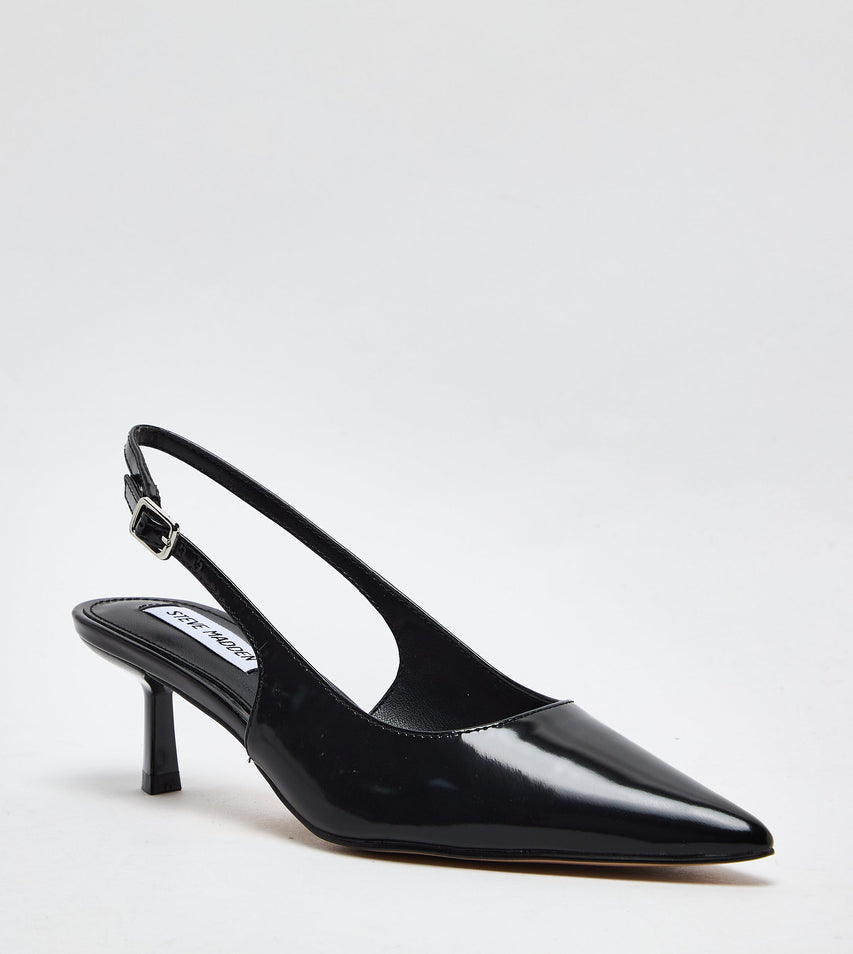 Korra Women's Black Box Leather Mules