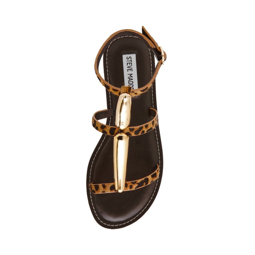 Alma-L Women's Leopard Flat Sandals - view 4