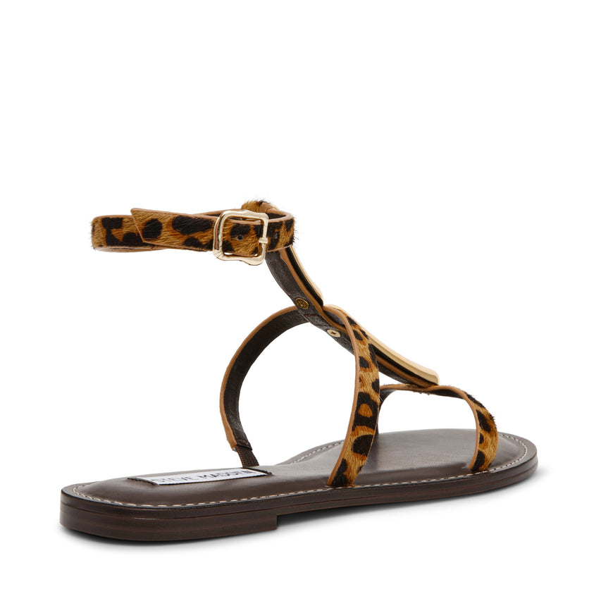 Alma-L Women's Leopard Flat Sandals - view 2