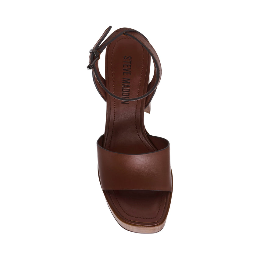 Floria Women's Brown Leather Heels - view 5
