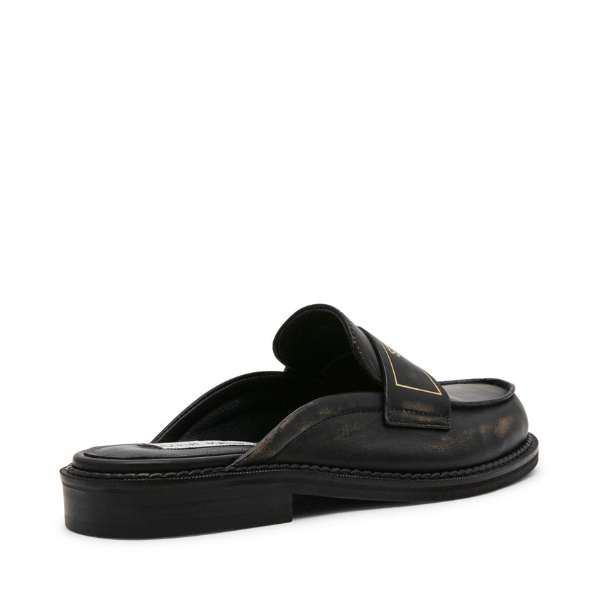 Moxxie Women's Black Leather Flat Sandals - view 2