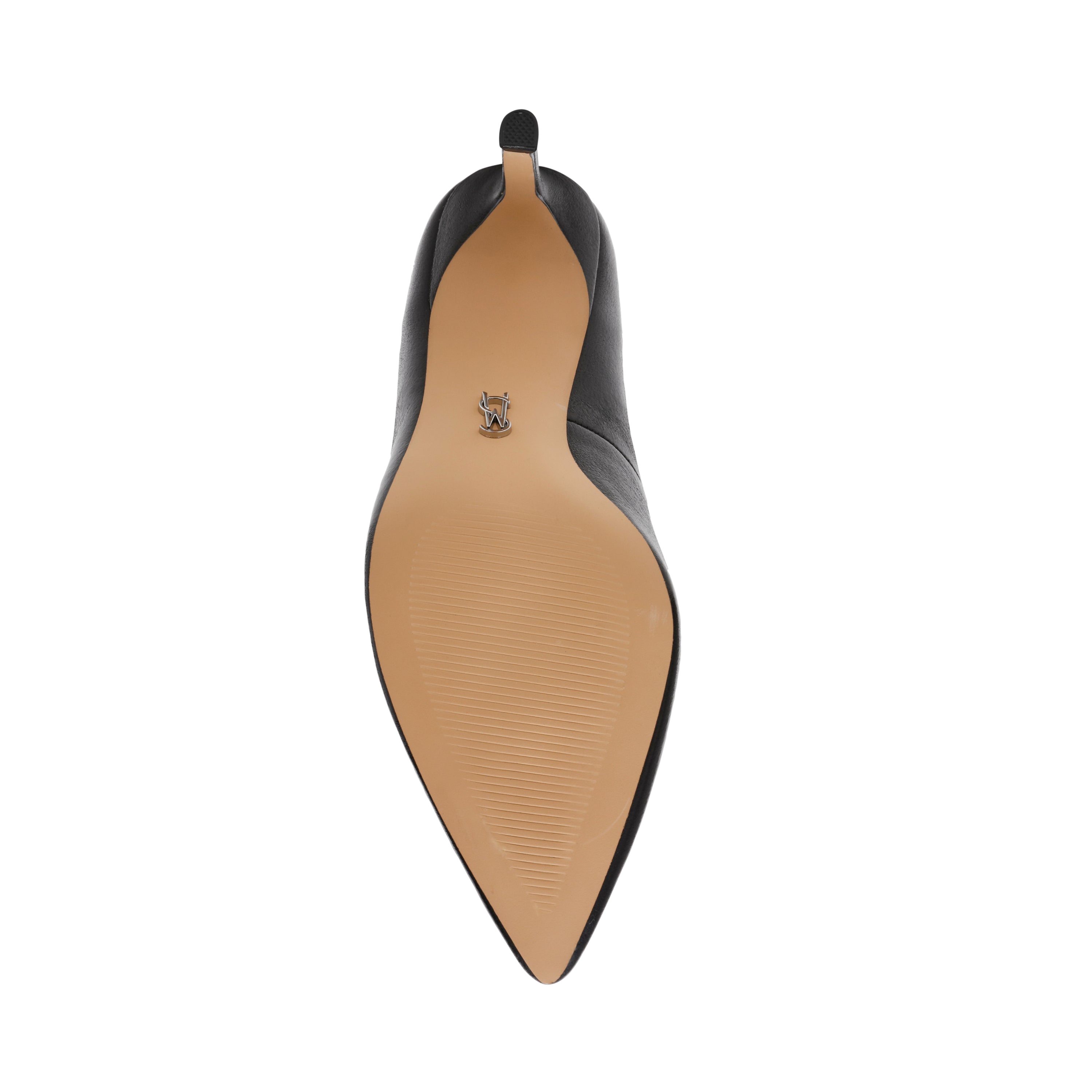 Secured Women's Black Leather Heels - view 5