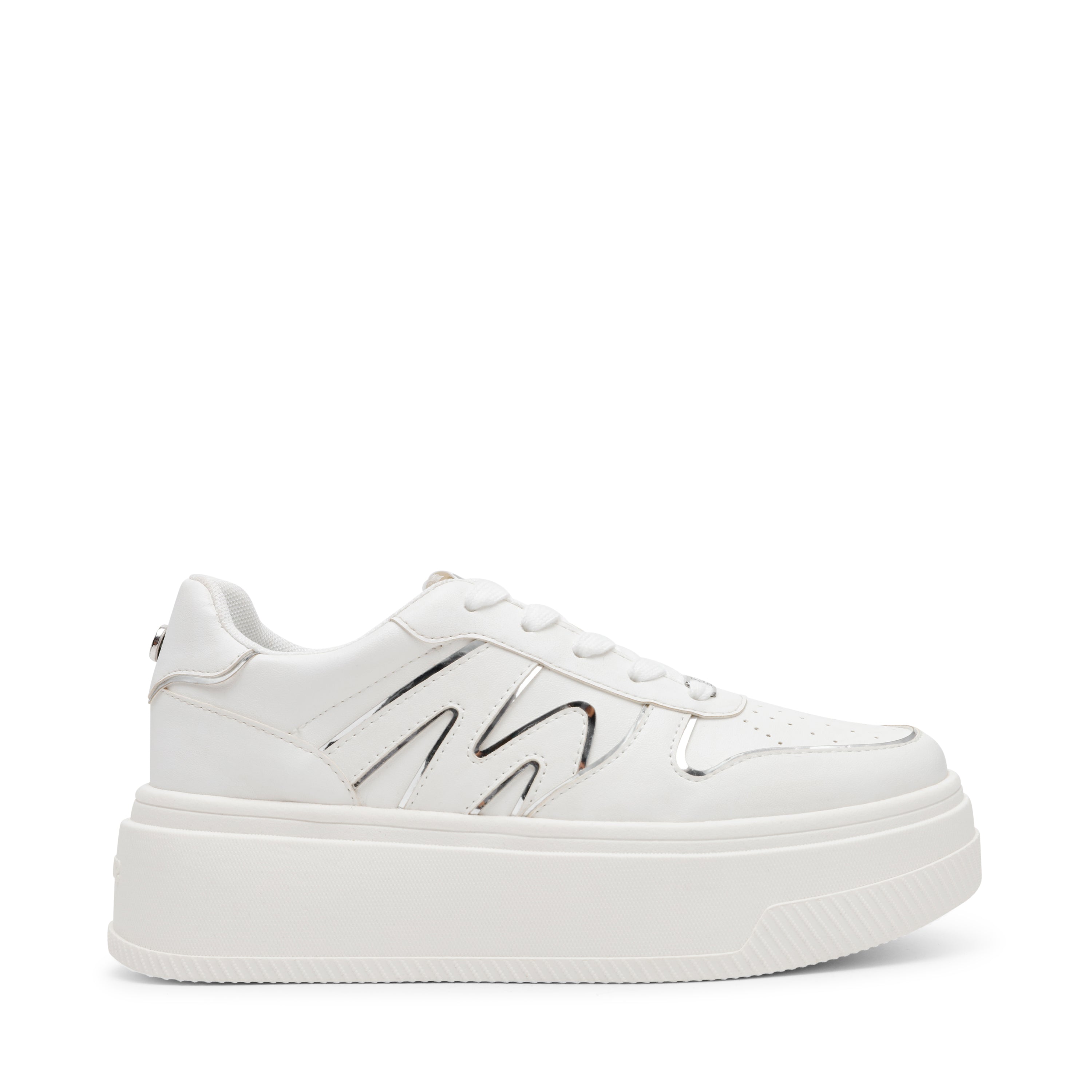 Dynamo Women's White/Silver Sneakers