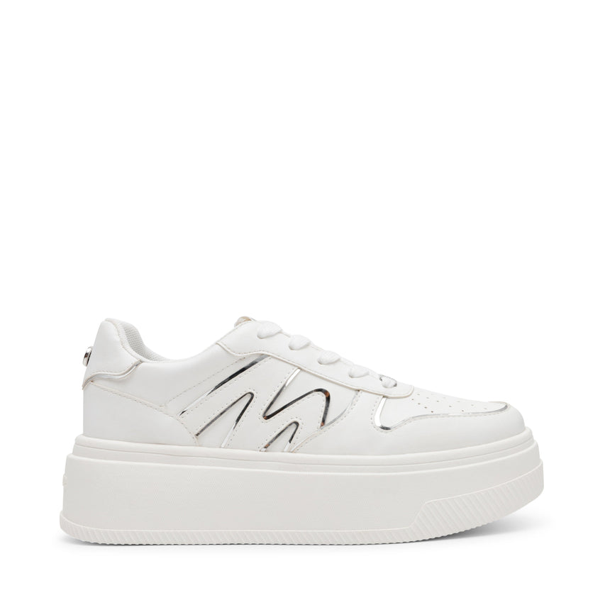 Dynamo Women's White/Silver Sneakers