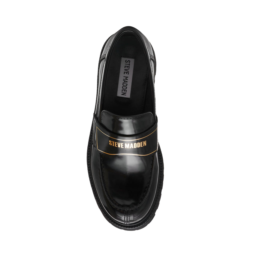 File-Away Women's Black Box Leather Loafers - view 5